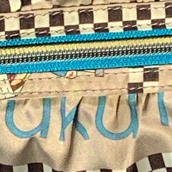 HARAJUKU LOVERS Gwen StefaniLARGE PURSE turquoise beige crossbody+ purse - Picture 13 of 15